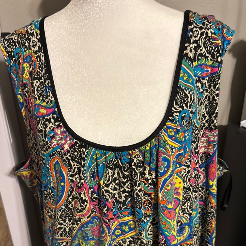 Multicolor Paisley Women's Top